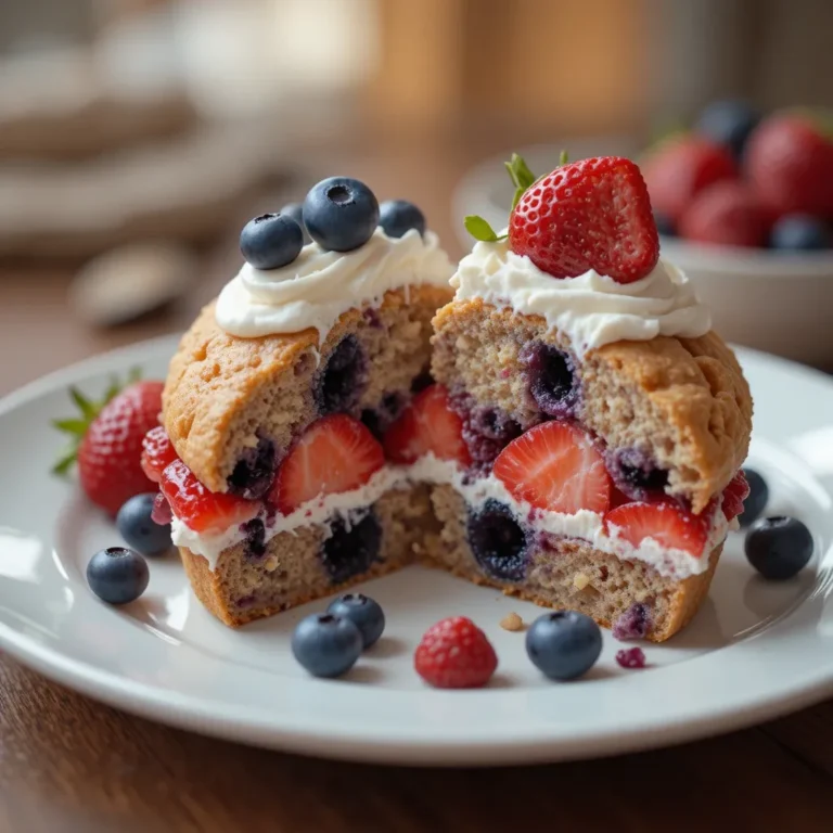 Blueberry Muffin Strawberry Shortcake