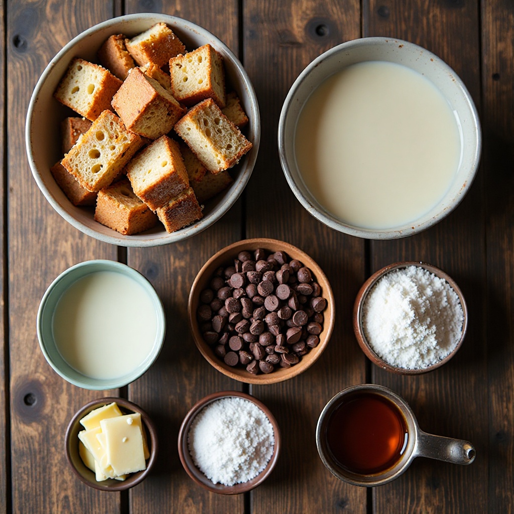 Chocolate Sourdough Bread Pudding