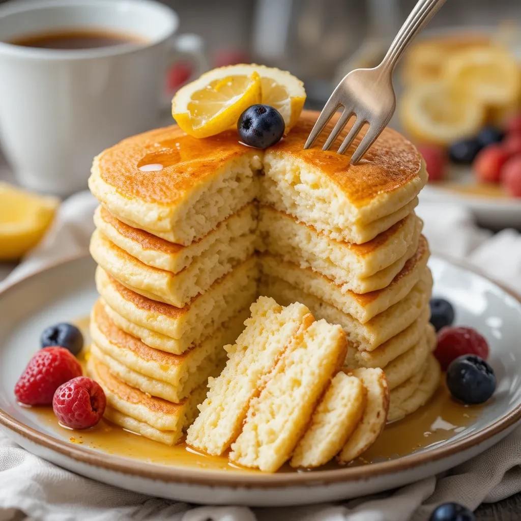 Keto Lemon Ricotta Pancakes