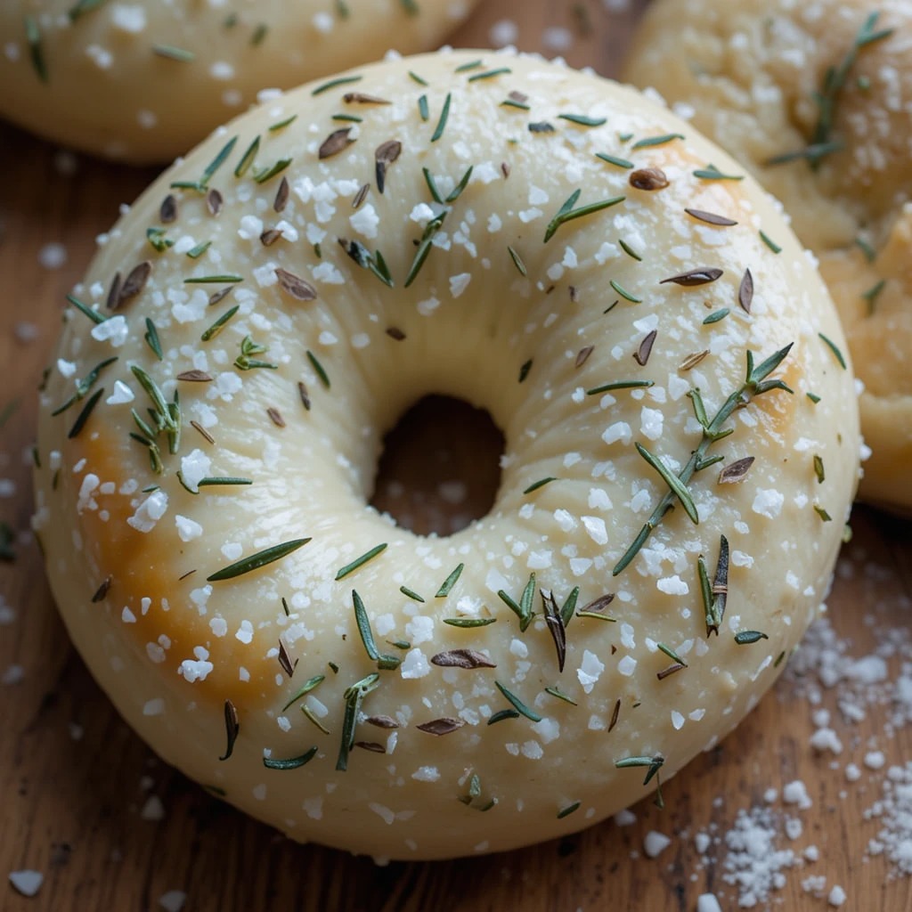 Rosemary Sea Salt Bagels