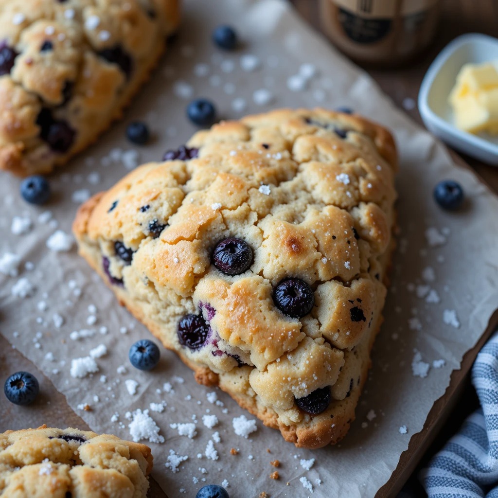 Sourdough Discard Blueberry Scones