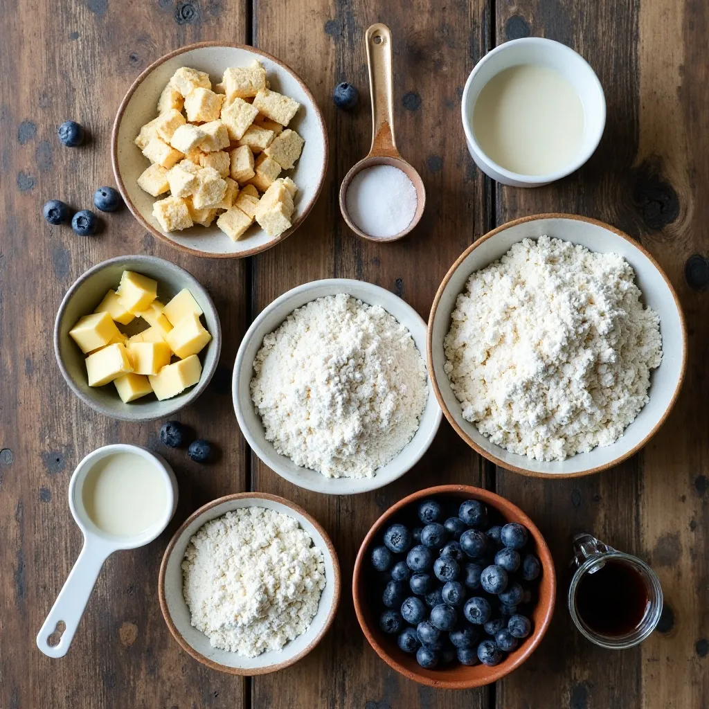 Sourdough Discard Blueberry Scones