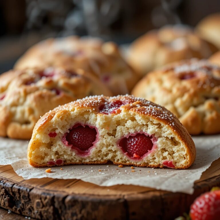 Strawberry Scones Sourdough Discard
