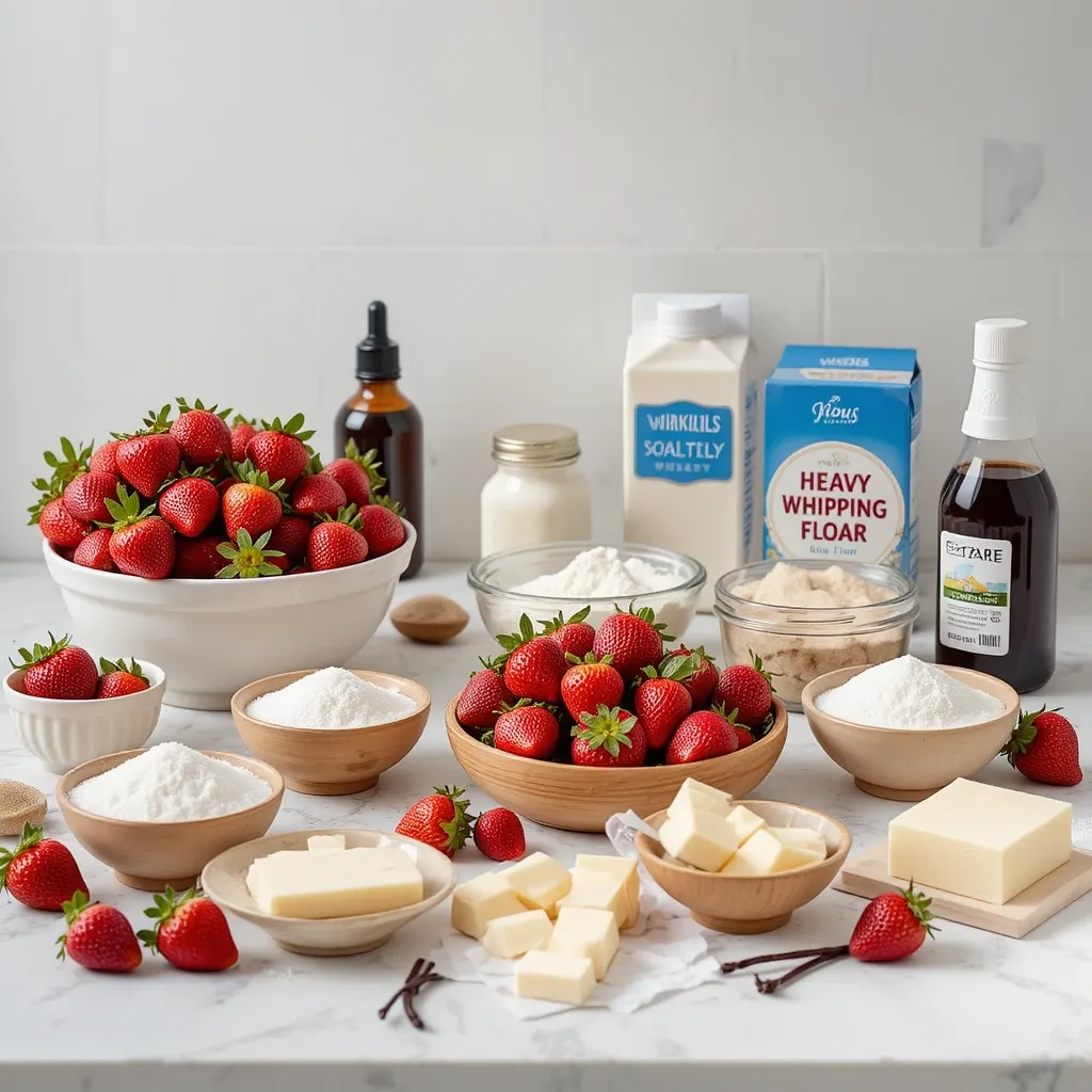 Strawberry Shortcake Birthday Cake